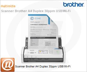 ADS1800W - Scanner Brother A4 Duplex 30ppm USB/Wi-Fi 