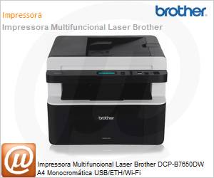 DCP-B7650DW - Impressora Multifuncional Laser Brother DCP-B7650DW A4 Monocromtica USB/ETH/Wi-Fi 