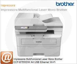 DCP-B7650DWBID - Impressora Multifuncional Laser Mono Brother DCP-B7650DW A4 USB Ethernet Wi-Fi