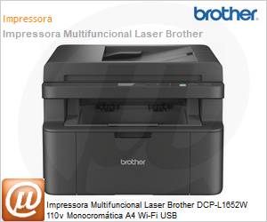 DCP-L1652W - Impressora Multifuncional Laser Brother DCP-L1652W 110v Monocromtica A4 Wi-Fi USB 