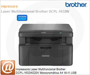 DCPL-1632W - Impressora Laser Multifuncional Brother DCPL-1632W220V Monocromtica A4 Wi-fi USB 