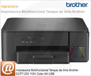 DCPT-230 - Impressora Multifuncional Tanque de tinta Brother DCPT-230 110V Color A4 USB 