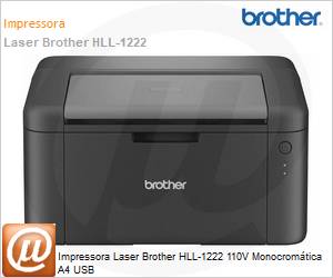 HLL-1222 - Impressora Laser Brother HLL-1222 110V Monocromtica A4 USB 