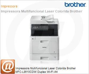 MFC-L8610CDW - Impressora Multifuncional Laser Colorida Brother MFC-L8610CDW Duplex Wi-Fi A4 