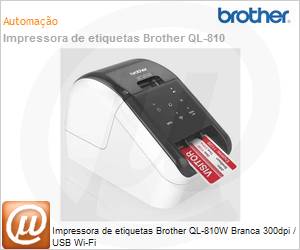 QL-810W - Impressora de etiquetas Brother QL-810W Branca 300dpi / USB Wi-Fi 