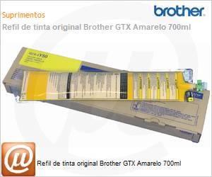 BGCX40Y07000112 - Refil de tinta original Brother GTX Amarelo 700ml 