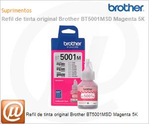 BT5001MSD - Refil de tinta original Brother BT5001MSD Magenta 5K