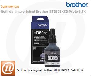 BTD60BKSD - Refil de tinta original Brother BTD60BKSD Preto 6.5K