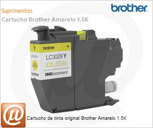 LC3029Y - Cartucho de tinta original Brother Amarelo 1.5K