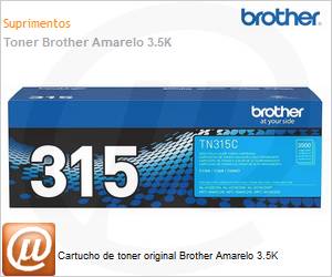 TN-315YBR - Cartucho de toner original Brother Amarelo 3.5K 