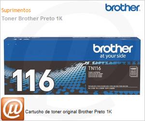 TN116BR - Cartucho de toner original Brother Preto 1K