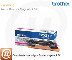 TN217MBR - Cartucho de toner original Brother Magenta 2.3K 