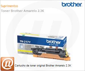TN217YBR - Cartucho de toner original Brother Amarelo 2.3K 