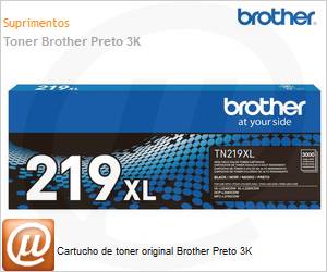 TN219XLBKBR - Cartucho de toner original Brother Preto 3K 