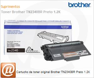 TN2340BR - Cartucho de toner original Brother TN2340BR Preto 1.2K