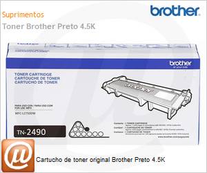 TN2490BR - Cartucho de toner original Brother Preto 4.5K 