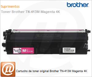 TN413MBR - Cartucho de toner original Brother TN-413M Magenta 4K 