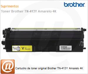 TN413YBR - Cartucho de toner original Brother TN-413Y Amarelo 4K 