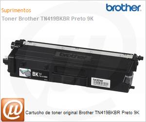 TN419BKBR - Cartucho de toner original Brother TN419BKBR Preto 9K 