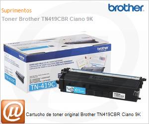 TN419CBR - Cartucho de toner original Brother TN419CBR Ciano 9K 