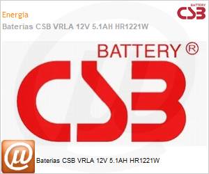 991241003 - Baterias CSB VRLA 12V 5.1AH HR1221W