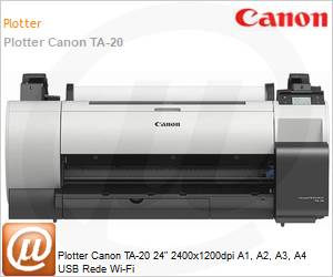 3659C008AABID - Plotter Canon TA-20 24" 2400x1200dpi A1, A2, A3, A4 USB Rede Wi-Fi