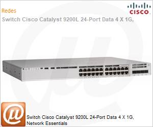 C9200L-24T-4G-E - Switch Cisco Catalyst 9200L 24-Port Data 4 X 1G, Network Essentials 
