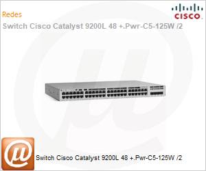 C9200L-48T-4G-E - Switch Cisco Catalyst 9200L 48 +.Pwr-C5-125W /2 