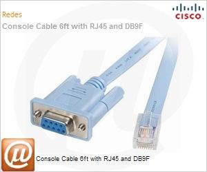 CAB-CONSOLE-RJ45= - Console Cable 6ft with RJ45 and DB9F