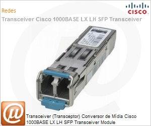 GLC-LH-SMD= - Transceiver [Transceptor] Conversor de Mdia Cisco 1000BASE LX LH SFP Transceiver Module 