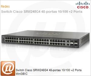 SRW248G4-K9-BR - Switch Cisco SRW248G4 48-portas 10/100 +2 Ports MiniGBIC