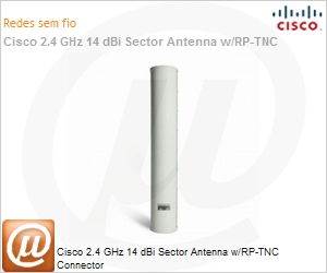 AIR-ANT2414S-R - Cisco 2.4 GHz 14 dBi Sector Antenna w/RP-TNC Connector