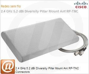 AIR-ANT2452V-R= - 2.4 GHz 5.2 dBi Diversity Pillar Mount Ant RP-TNC Connectors