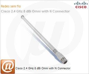 AIR-ANT2480V-N= - Cisco 2.4 GHz 8 dBi Omni with N Connector