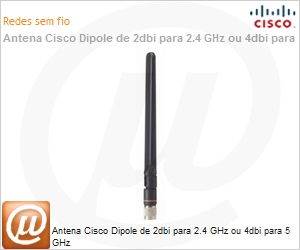 AIR-ANT2524DB-R - Antena Cisco Dipole de 2dbi para 2.4 GHz ou 4dbi para 5 GHz