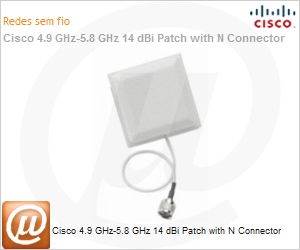 AIR-ANT5114P-N= - Cisco 4.9 GHz-5.8 GHz 14 dBi Patch with N Connector