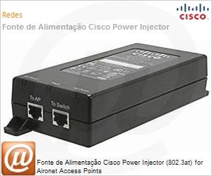 AIR-PWRINJ6= - Fonte de Alimentao Cisco Power Injector (802.3at) for Aironet Access Points
