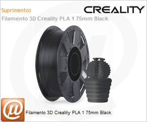 3301010122 - Filamento 3D Creality PLA 1 75mm Black