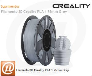 3301010123 - Filamento 3D Creality PLA 1 75mm Grey