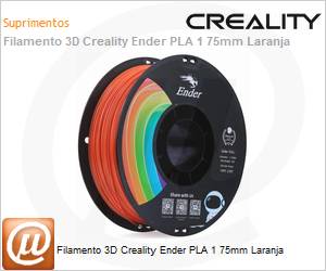 3301010307 - Filamento 3D Creality Ender PLA 1 75mm Laranja