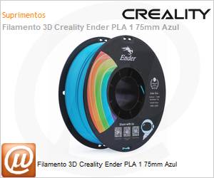 3301010310 - Filamento 3D Creality Ender PLA 1 75mm Azul