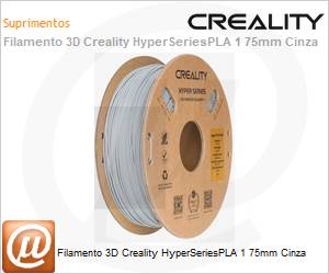 3301010340 - Filamento 3D Creality HyperSeriesPLA 1 75mm Cinza