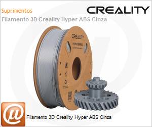 3301020041 - Filamento 3D Creality Hyper ABS Cinza