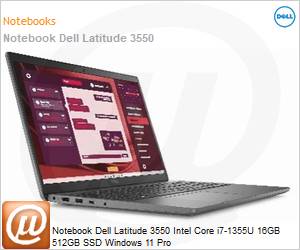 210-BLLW-NBLAT95 - Notebook Dell Latitude 3550 Intel Core i7-1355U 16GB 512GB SSD Windows 11 Pro 