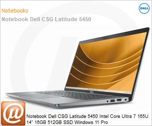 210-BMPR-003M - Notebook Dell CSG Latitude 5450 Intel Core Ultra 7 165U 14" 16GB 512GB SSD Windows 11 Pro 
