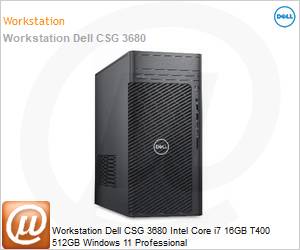 210-BMSF-WKS29 - Workstation Dell CSG 3680 Intel Core i7 16GB T400 512GB Windows 11 Professional 