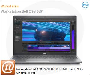 210-BMTS-WKS33 - Workstation Dell CSG 3591 U7 16 RTX-6 512GB SSD Windows 11 Pro 