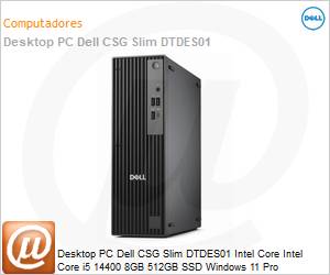 210-BRLP-0017 - Desktop PC Dell CSG Slim DTDES01 Intel Core Intel Core i5 14400 8GB 512GB SSD Windows 11 Pro 