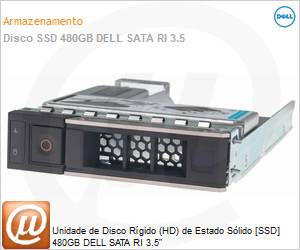 345-BDZB - Unidade de Disco Rgido (HD) de Estado Slido [SSD] 480GB DELL SATA RI 3.5" 