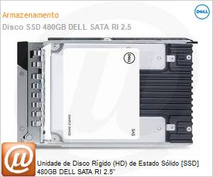 345-BDZZ - Unidade de Disco Rgido (HD) de Estado Slido [SSD] 480GB DELL SATA RI 2.5" 